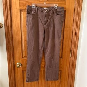 Classic Brown Straight Leg Women's Jeans